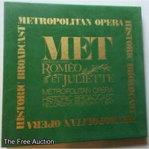 Metropolitan Opera Romeo and Juliette 1947 LP box set