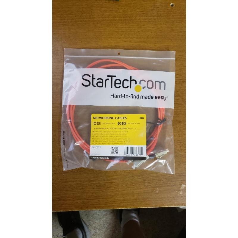 StarTech fiblcsc2 2M Multimode 62.5/125 Duplex - Fiber Patch Cable - NEW