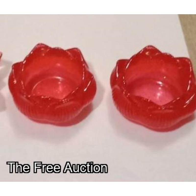 Red Resin Tulip Candles