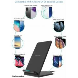Hevanto Fast Qi-Certified Wireless Charger Model M520 Charging Stand for All QI-