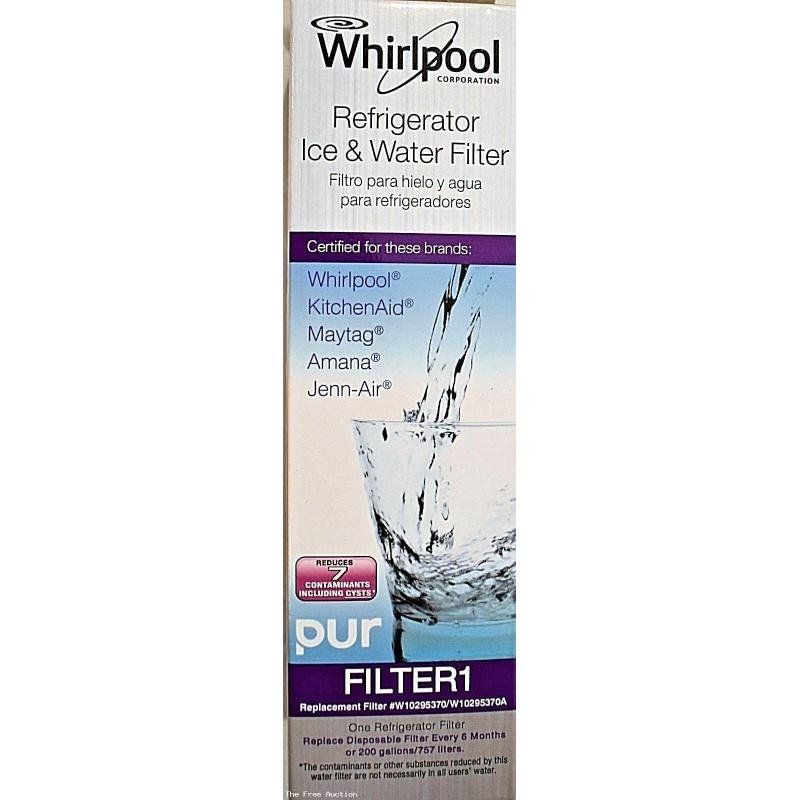 WHIRLPOOL W10295370A PUR FILTER1 REFRIGERATOR WATER FILTER